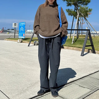 (Unisex) Openwork Round Knit