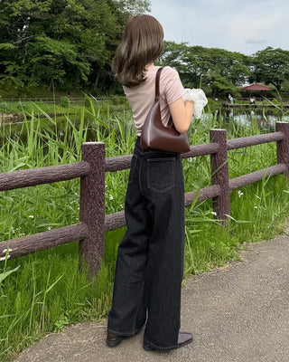 Asymmetrical Drape Short-Sleeve T-Shirt