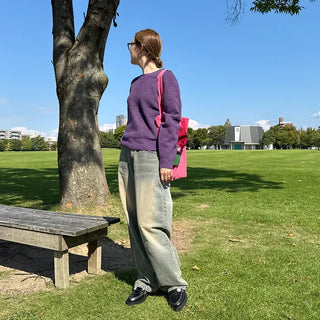 Wool round knit