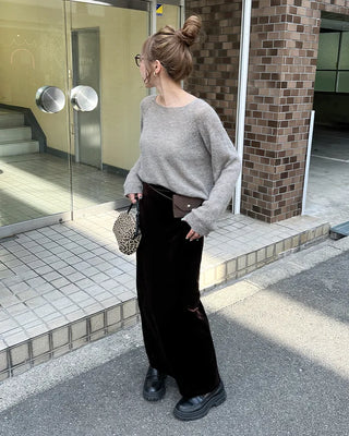 Oversized raglan knit