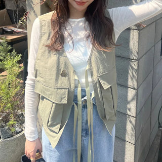 Round neck sheer long T-shirt
