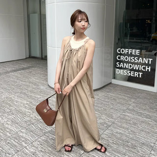 String Wide Jumpsuit