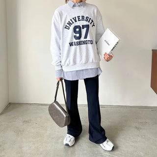 Slim bootcut slacks