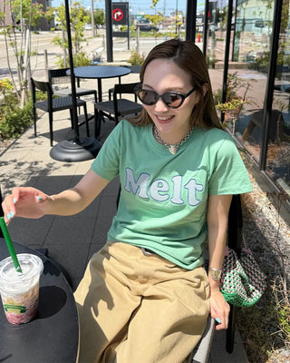 Check Lettering Patch Short Sleeve T-Shirt