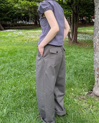 Pocket wide chino pants