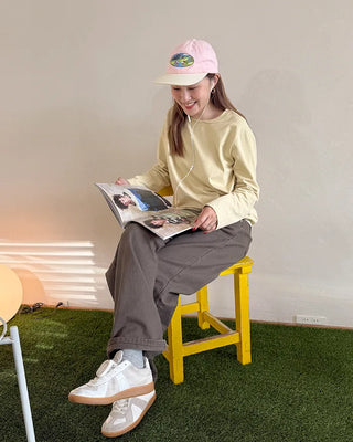 Embroidered Point Ball Cap