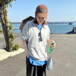 Half-zip sweatshirt
