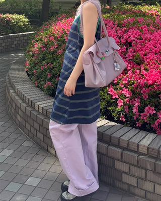 Colored cotton pants