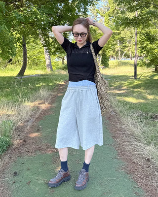 Layered sweat shorts