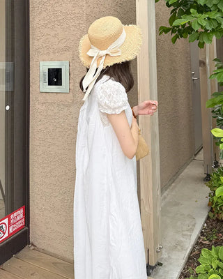 Back Twist Ribbon Long Dress