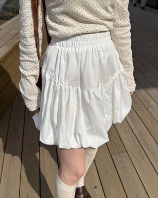 Pumpkin balloon fitted mini skirt