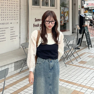 Bistier Dot Blouse Set