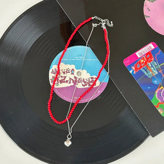 Silver heart necklace
