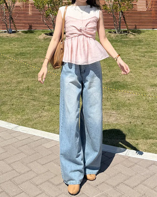 Twisted Frill Bustier Blouse