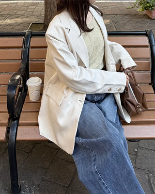 Oversized blazer jacket