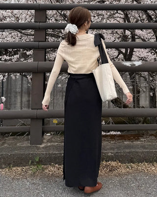 Layered strap wrap skirt