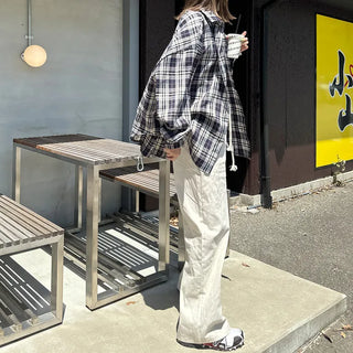 String wide pants