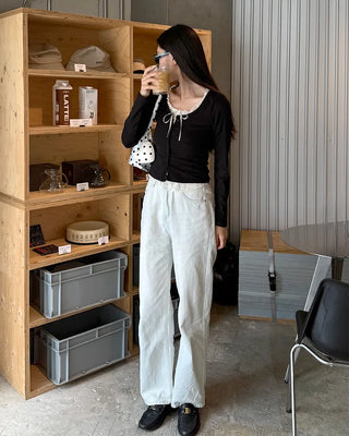 Lace Ribbon Layered Cardigan