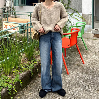(Unisex) Basic V-Neck Knit