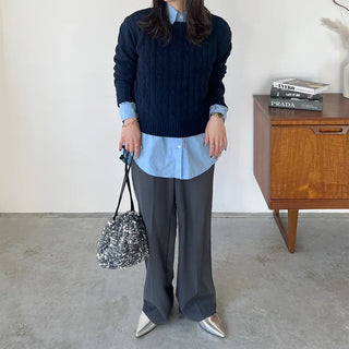 Soft wide slacks