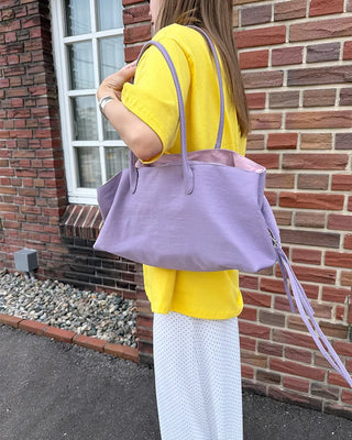 Nylon Multi-Square Tote Bag