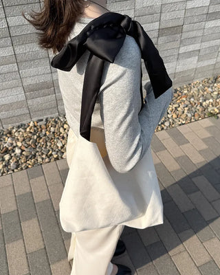 Ribbon shoulder bag
