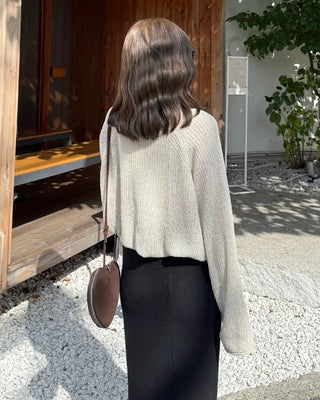 Loose-fit basic knit