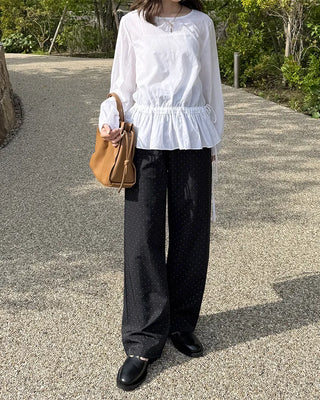 Dot banding pants