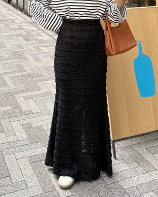 Frilled Mermaid Long Skirt