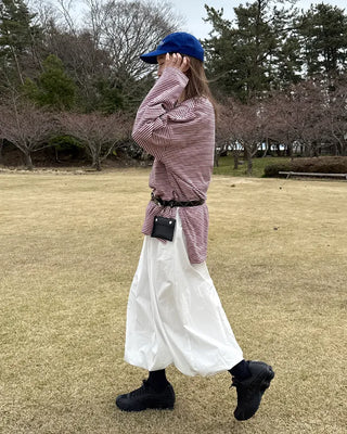 Balloon Fit Long Skirt