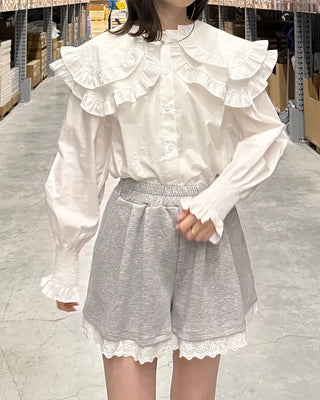 Lace banding shorts