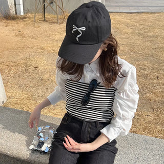 Ribbon Stitch Ball Cap