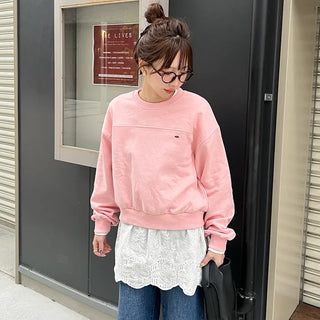 Front logo basic sweatshirt