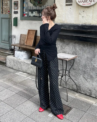 Wrap Point Slim Fit Knit