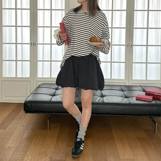 (Unisex) Striped Long-Sleeve T-Shirt