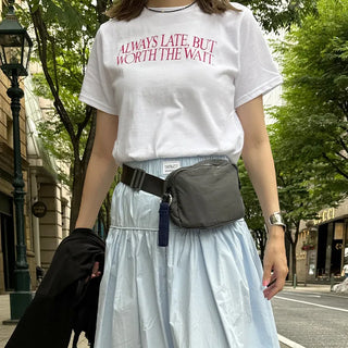WAIT Lettering Short-Sleeve T-Shirt