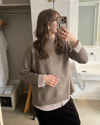 Heart Point Stripe Shirt