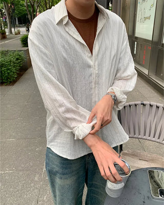 Simple layered crew neck short-sleeve T-shirt