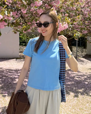 Round neck basic short-sleeve T-shirt