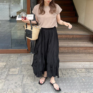 Round neck short-sleeve T-shirt