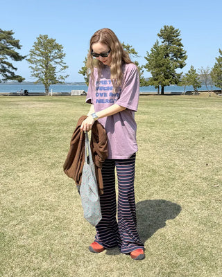 Striped Long Easy Pants