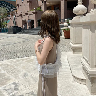 Feminine frill ribbon strap