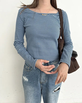 Striped slim T-shirt