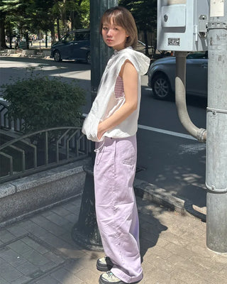 Nylon parka vest