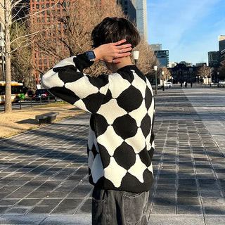 Circle Argyle Knit