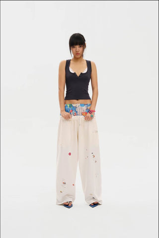 [MASONPRINCE] Resort Double Waist Sweatpants