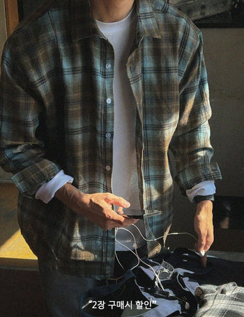 [Feature] Cherry Blossom Plaid Shirt (6 colors)