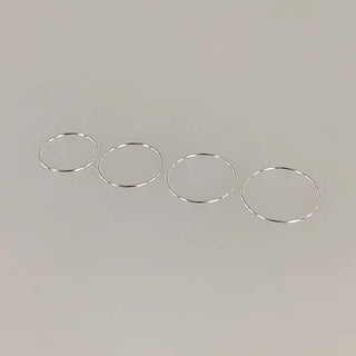 Silver ring set