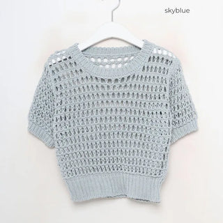 Perforated Cropped Knit