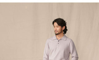 [CULTUM] Cashmere Blend Polo Knit Sweater